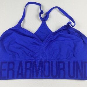 Under Armour Women’s Seamless Racerback Sports Bra - Royal Blue